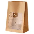 PAPIRPOSE BRUN M/STORT VINDU 180X100X260MM 550STK