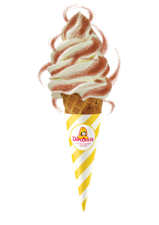 PULVERSTRØSSEL MED SJOKOLADESMAK DIPLOM-IS