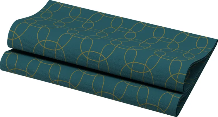 Serviett Dunisoft 40cm Golden Deco