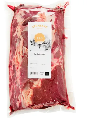 ELG ENTRECOTE 1,1KG STENSAAS REINSDYRSLAKTERI ELG ENTRECOTE 1,1KG STENSAAS REINSDYRSLAKTERI