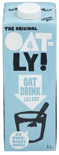 HAVREDRIKK OATLY DRINK 1,5 % FAT 1L
