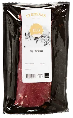 ELG YTREFILET FRYS CA 1,3KG STENSAAS REINSDYRSLAKTERI ELG YTREFILET FRYS CA 1,3KG STENSAAS REINSDYRSLAKTERI