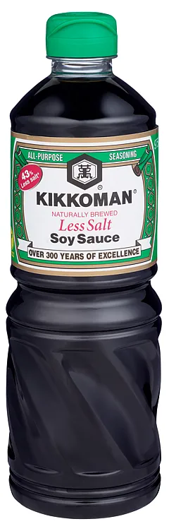 KIKKOMAN SOY SAUCE LESS SALT 975ML KIKKOMAN SOY SAUCE LESS SALT 975ML