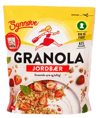 SYNNØVE GRANOLA MED JORDBÆR 390G SYNNØVE GRANOLA MED JORDBÆR 390G
