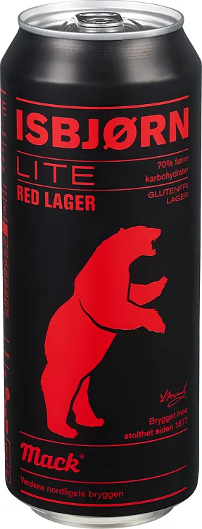 MACK ISBJØRN LITE RED LAGER BX 4,5% 0,5L MACK ISBJØRN LITE RED LAGER BX 4,5% 0,5L