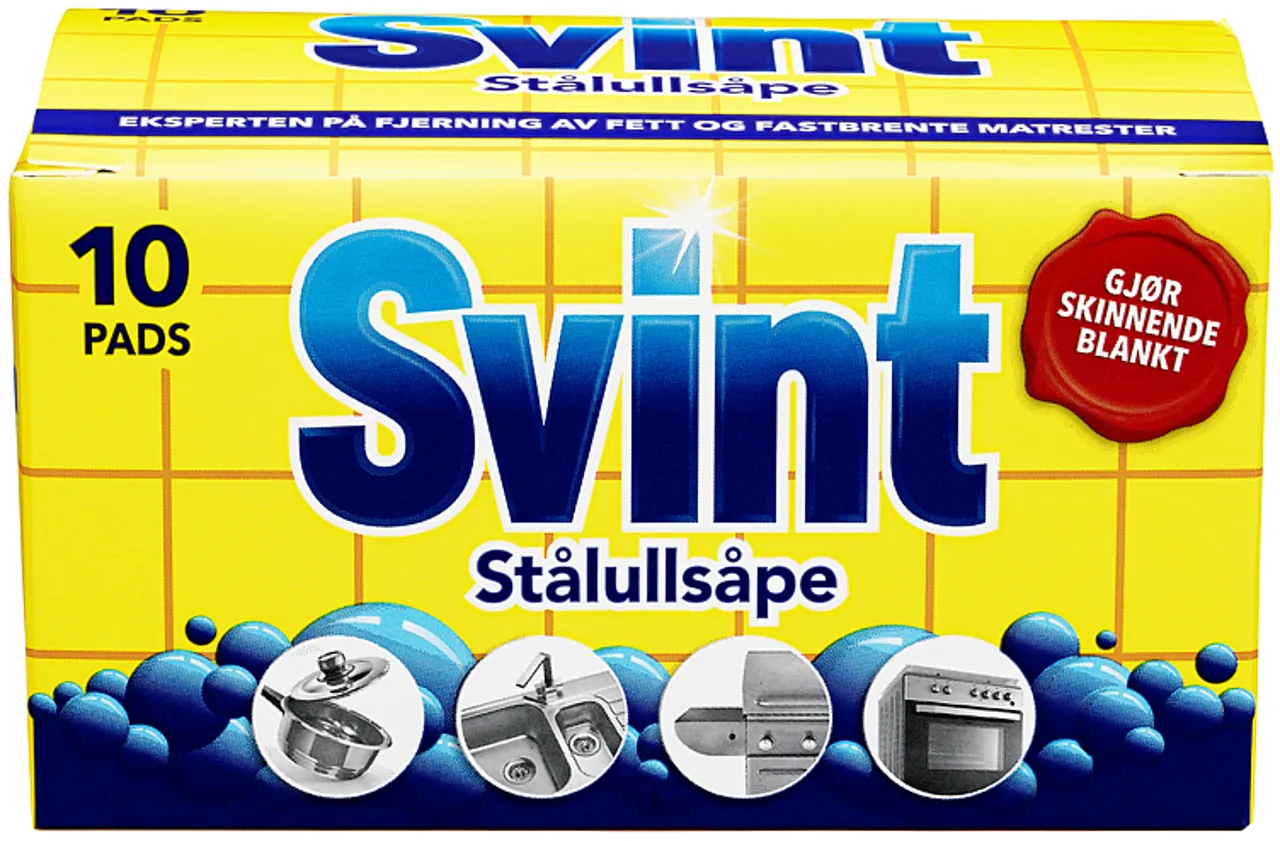 SVINT STÅLULL PADS 10PCS