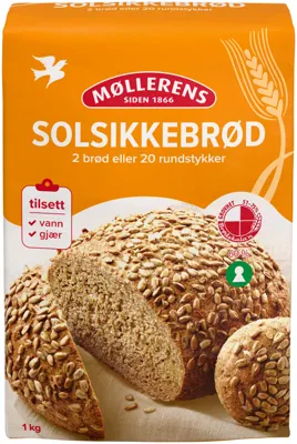 SOLSIKKEBRØD 1KG MØLLERENS SOLSIKKEBRØD 1KG MØLLERENS