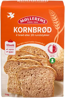 KORNBRØD 1KG MØLLERENS KORNBRØD 1KG MØLLERENS