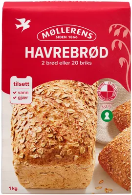 HAVREBRØD 1KG MØLLERENS HAVREBRØD 1KG MØLLERENS