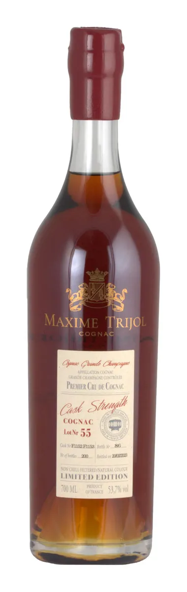 MAXIME TRIJOL CASK STRENGTH GC COGNAC 53,7% 70CL MAXIME TRIJOL CASK STRENGTH GC COGNAC 53,7% 70CL