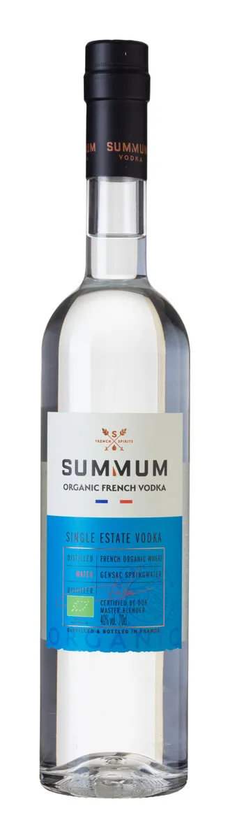SUMMUM ORG FRENCH VODKA 40% 70CL SUMMUM ORG FRENCH VODKA 40% 70CL