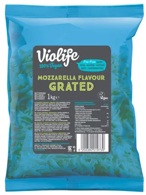 VIOLIFE MOZZARELLA FLAVOUR GRATED 1KG VIOLIFE MOZZARELLA FLAVOUR GRATED 1KG