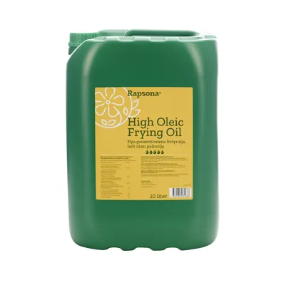 HIGH OLEIC FRITYROLJE, RAPSOLJE 10L RAPSONA HIGH OLEIC FRITYROLJE, RAPSOLJE 10L RAPSONA