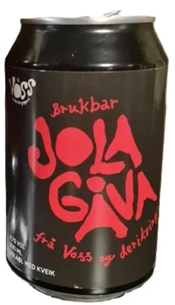 BRUKBAR JOLAGÅVA 33CL BX 4,7% VOSS FELLESBRYGGERI BRUKBAR JOLAGÅVA 33CL BX 4,7% VOSS FELLESBRYGGERI
