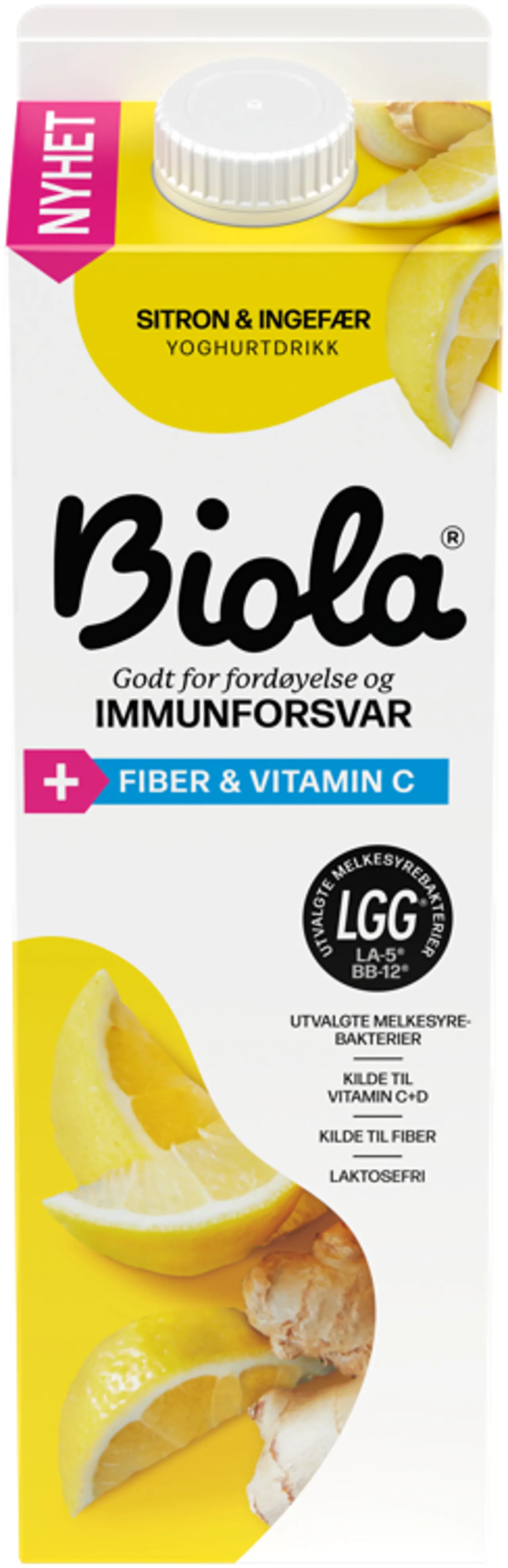 BIOLA SITRON/INGEFÆR 1000G TINE