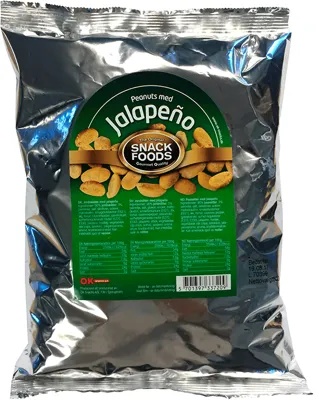 Peanøtter Med Jalapeño 800g Snack Foods