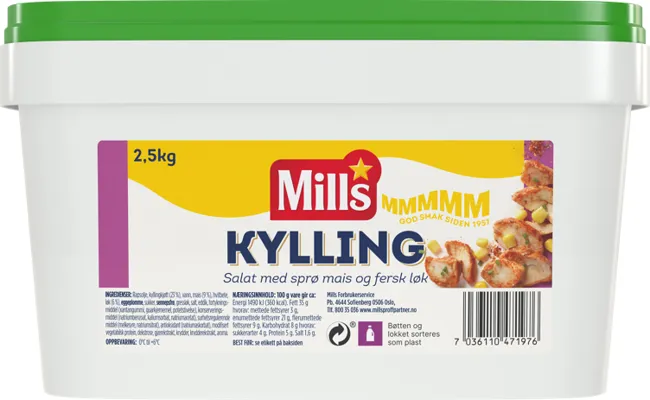 MILLS KYLLINGSALAT 2.5KG MILLS KYLLINGSALAT 2.5KG