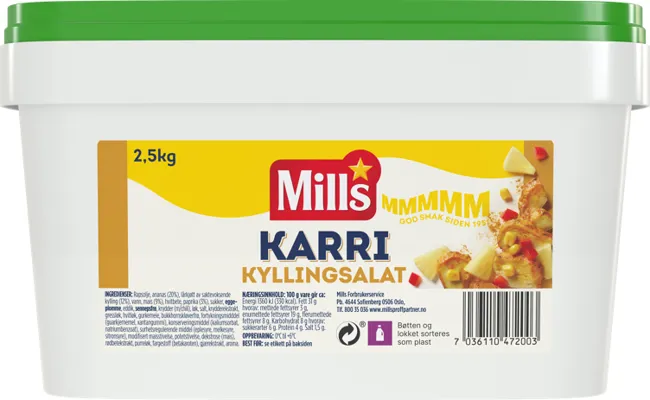 Mills Karri Kyllingsalat 2,5kg