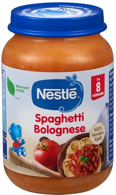 SPAGHETTI BOLOGNESE 8M 190G SPAGHETTI BOLOGNESE 8M 190G
