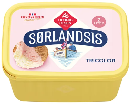 Sørlandsis Tricolor 2l Fløteis