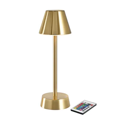 LED LAMPE TRÅDLØS 10,9X33CM ZELDA BRASS LED LAMPE TRÅDLØS 10,9X33CM ZELDA BRASS