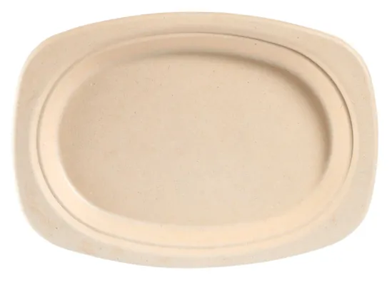 TALLERKEN OVAL FIBER 23CM BRUN TALLERKEN OVAL FIBER 23CM BRUN