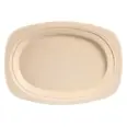 TALLERKEN OVAL FIBER 23CM BRUN
