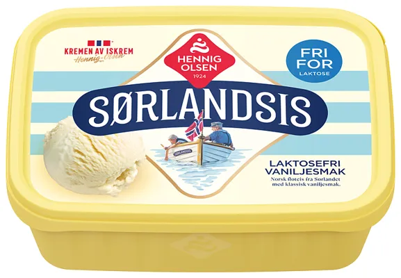 Sørlandsis Laktosefri 1,2l Fløteis