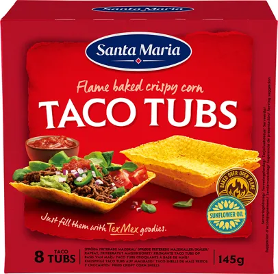 Taco Tubs 145g Santa Maria