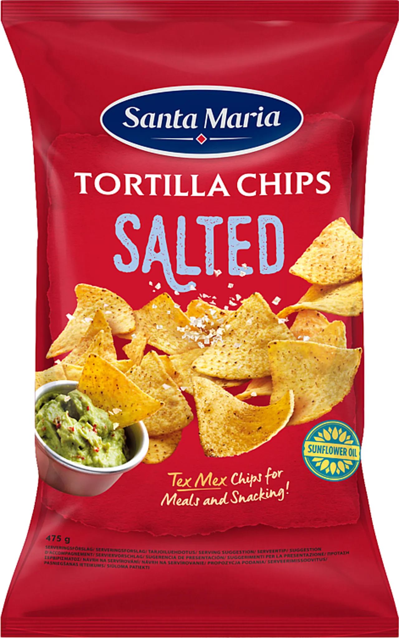 TORTILLA CHIPS SALTED 475G SANTA MARIA