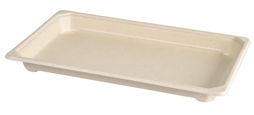 SUSHI & DELI TALLERKEN FIBER PLA 235X145X22MM LARGE SUSHI & DELI TALLERKEN FIBER PLA 235X145X22MM LARGE