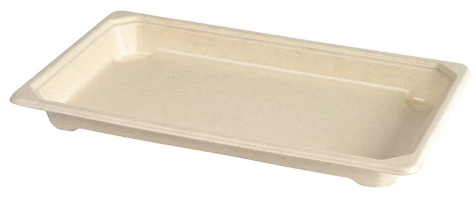 Sushi & Deli Tallerken Fiber Pla 215x135x22mm Medium