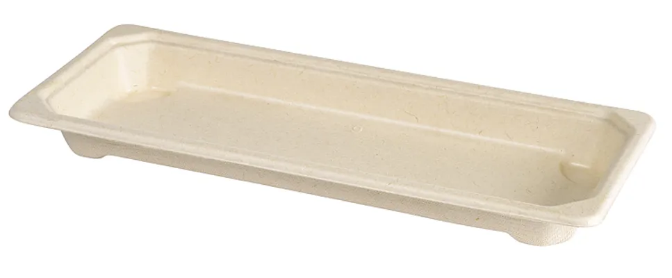 SUSHI & DELI TALLERKEN FIBER PLA 220X90X22 SLIM LONG SUSHI & DELI TALLERKEN FIBER PLA 220X90X22 SLIM LONG