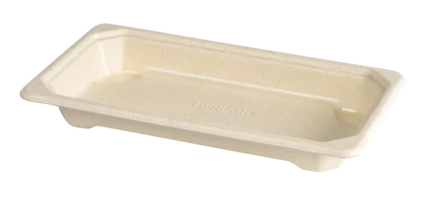 Sushi & Deli Tallerken Fiber Pla 165x95x22mm Slim Short