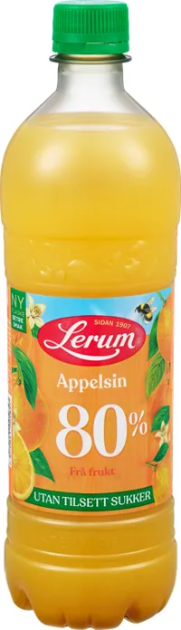 Appelsinsaft Utan Tilsett Sukker 0,75l Lerum