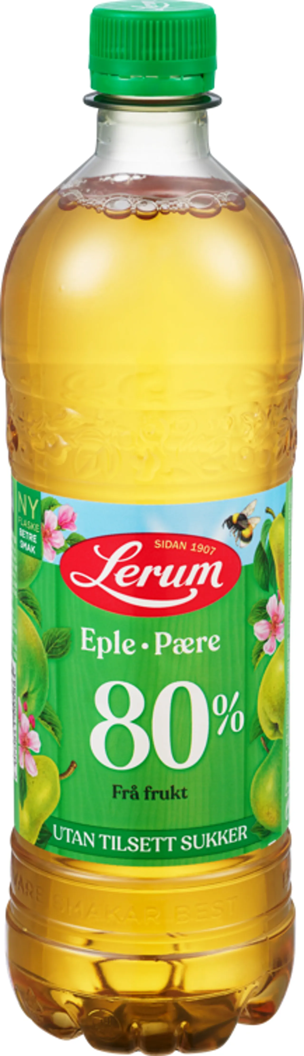 EPLE-PÆRESAFT UTAN TILSETT SUKKER 0.75L LERUM