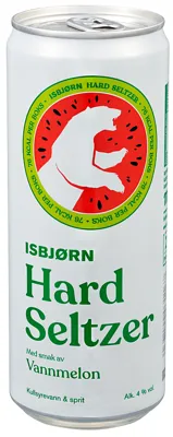 Isbjørn Hard Seltzer Vannmelon 0.33l Bx