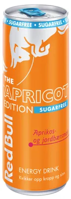 Red Bull Energidrikk Sukkerfri Apricot Edition Aprikos- Og J