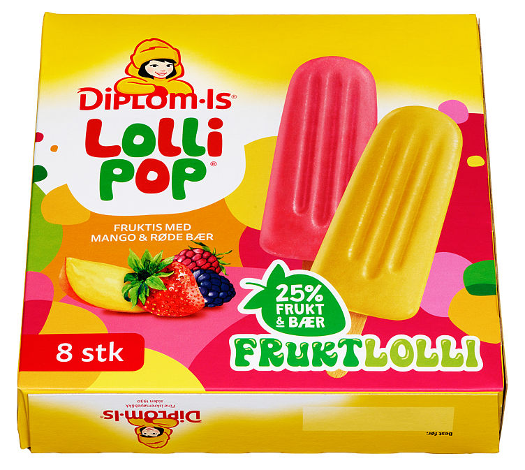 LOLLIPOP FRUKTLOLLI 8STK