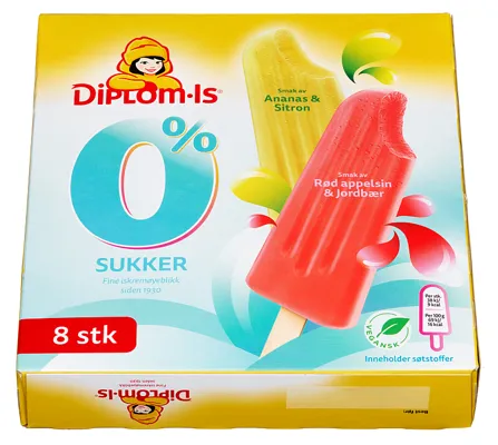 DIPLOM-IS 0% SUKKER 8STK DIPLOM-IS 0% SUKKER 8STK