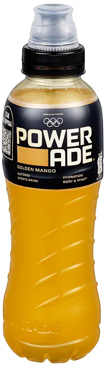 POWERADE GOLDEN MANGO 500ML FLASKE