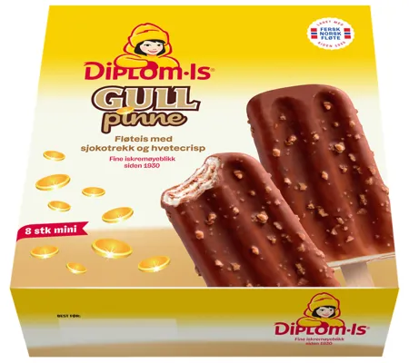 Diplom-Is Gullpinne 8stk