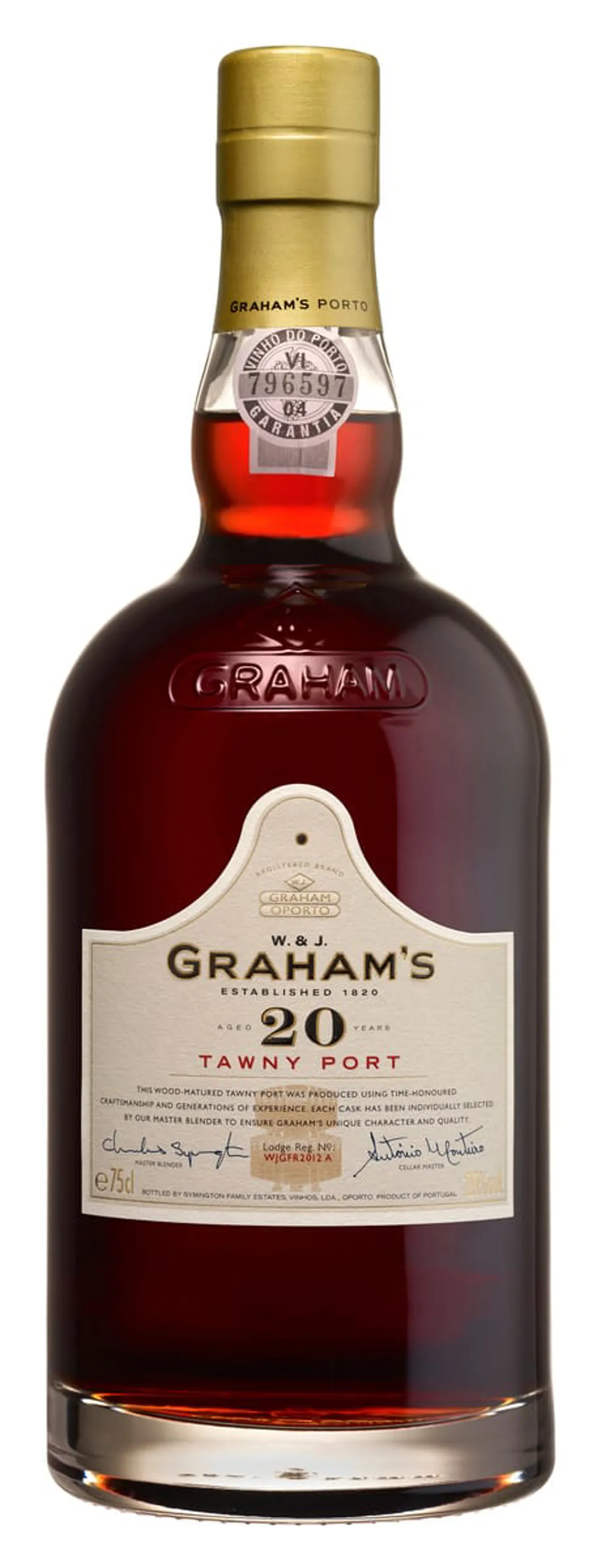 GRAHAM'S 20 YO TAWNY 20% 75CL