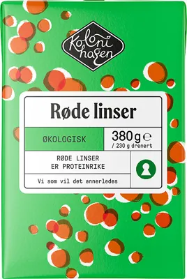 Røde Linser Øko 380g Kolonihagen