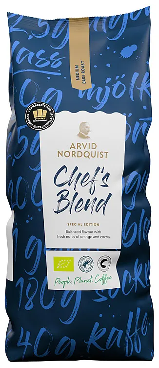 Arvid Nordquist Chefs Blend Kaffe Hele Bønner 1000g Arvid Nordquist Chefs Blend Kaffe Hele Bønner 1000g