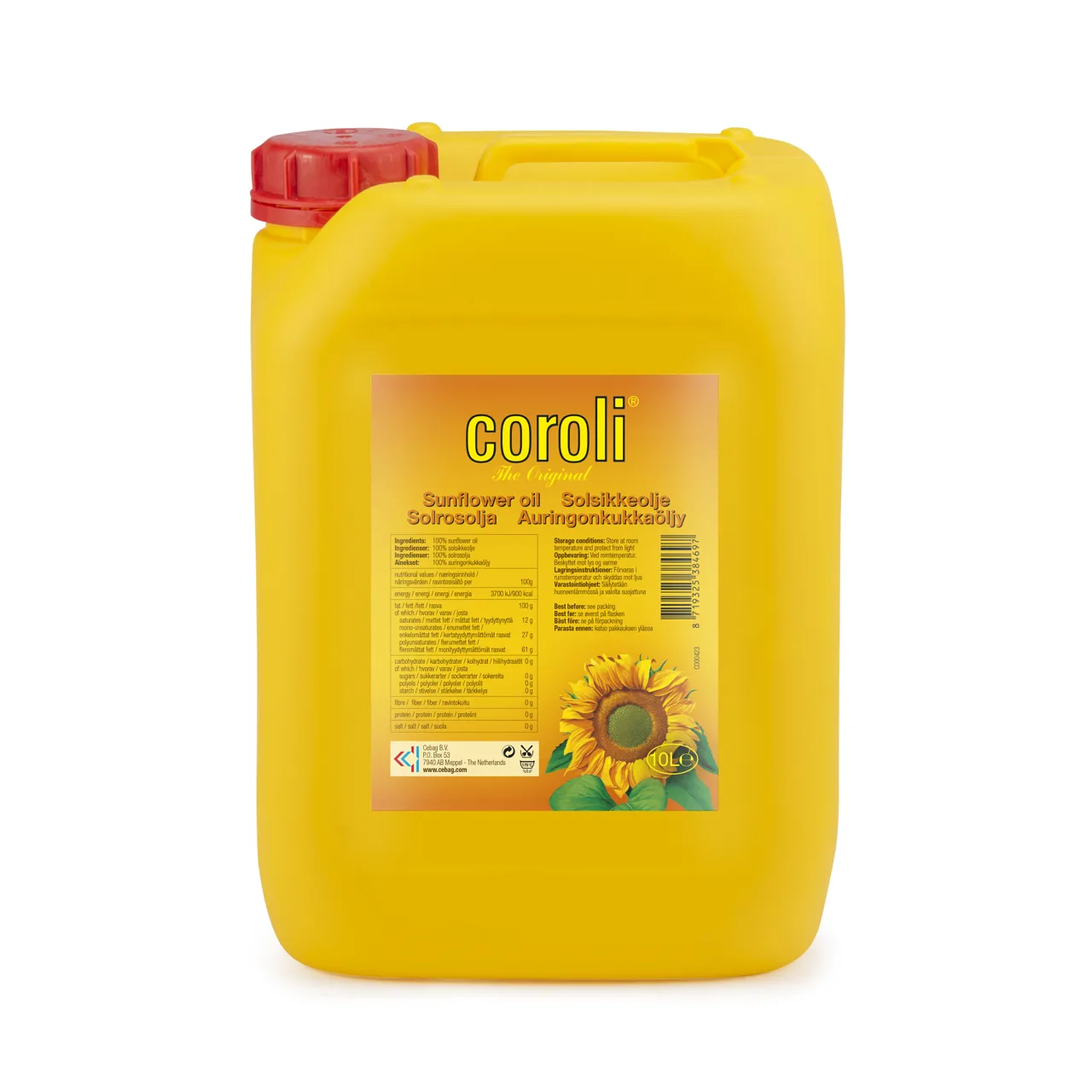 SOLSIKKEOLJE COROLI JC HDPE 10L