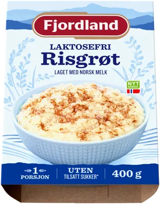 FJORDLAND LAKTOSEFRI RISGRØT 400G FJORDLAND LAKTOSEFRI RISGRØT 400G