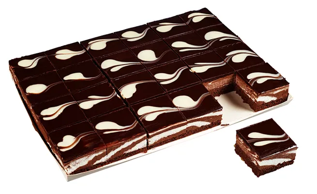 Mousse Au Chocolat Slices Oppd 24stk - 1000g