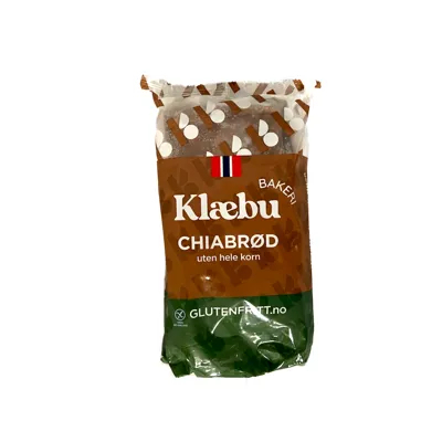 Chiabrød Glutenfritt 500g Fryst Klæbu Bakeri