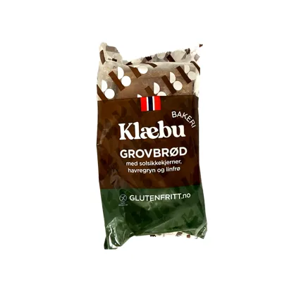 Grovbrød Glutenfritt 500g Fryst Klæbu Bakeri